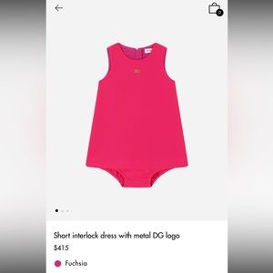 Dolce & Gabbana short interlock dress with metal DG logo